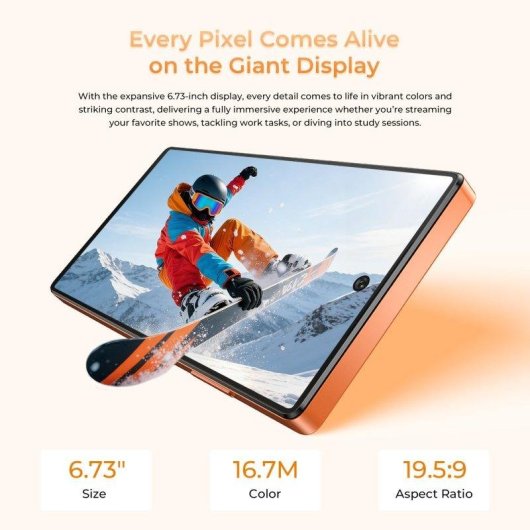Oukitel C66 4G 4GB 128GB 6.73" Orange