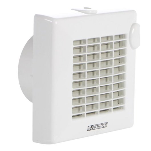Ventilador de Pared Vortice M 120/5" A 20W 5 Velocidades Temporizador IPX4 Ultra Silencioso