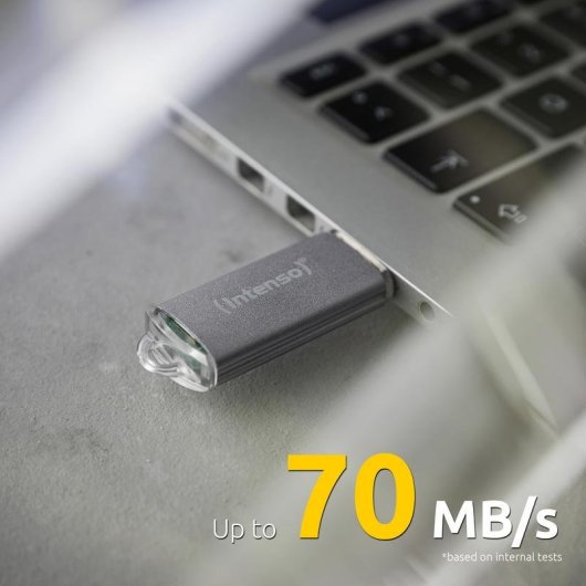 Chiavetta USB Intenso Jet Line 64 GB USB-A 3.2 Gen 1 Alluminio Argento