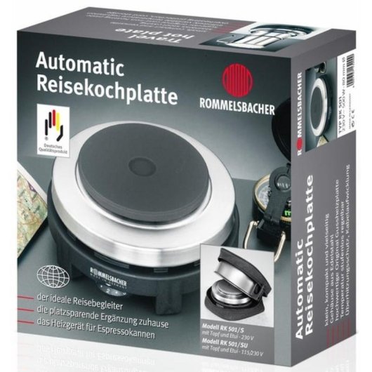 Piastra di cottura Rommelsbacher RK 501 Nero 1 zona