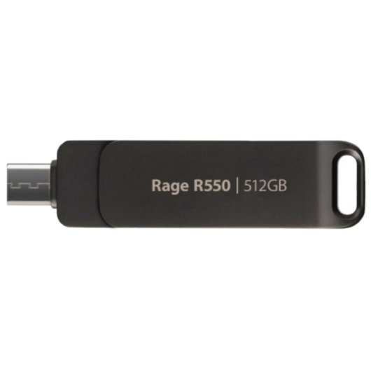 Chiavetta USB Patriot Rage R550 512 GB USB-A e USB-C 3.2 Gen 1 nera