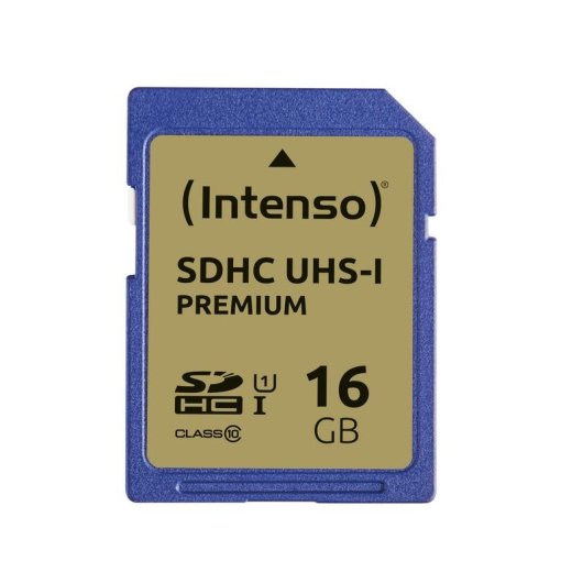 Scheda di memoria Intenso 3421470 16 GB SDHC Classe 10 UHS-I U1 90 MB/s blu