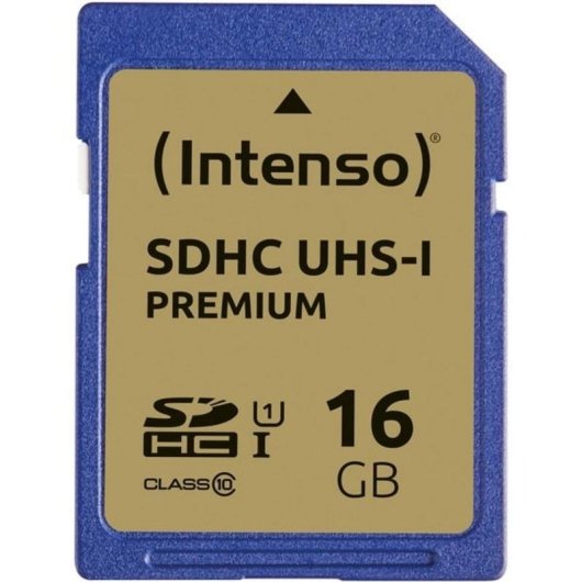 Scheda di memoria Intenso 3421470 16 GB SDHC Classe 10 UHS-I U1 90 MB/s blu
