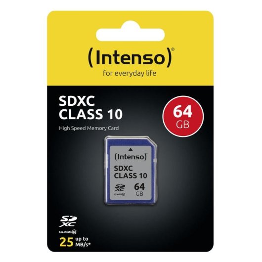 Speicherkarte Intenso 3411490 64 GB SDXC Klasse 10 robust