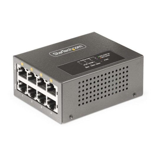 Iniettore PoE++ StarTech.com 4 Porte Multigigabit 5Gbps 95W