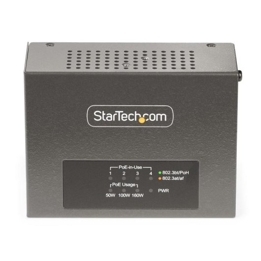 Iniettore PoE++ StarTech.com 4 Porte Multigigabit 5Gbps 95W