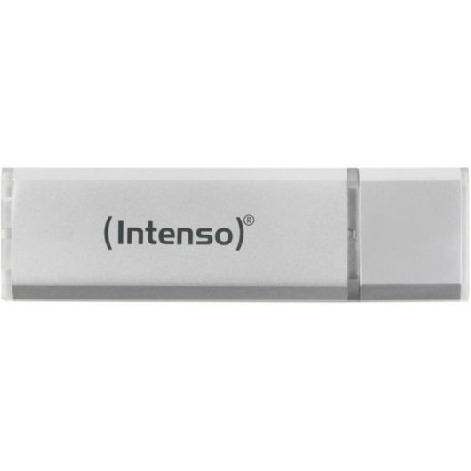 Chiavetta USB Intenso Alu Line 128 GB USB 2.0 Argento con Cappuccio