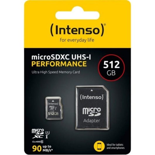 Scheda di memoria Intenso microSD 512GB UHS-I Performance CL10