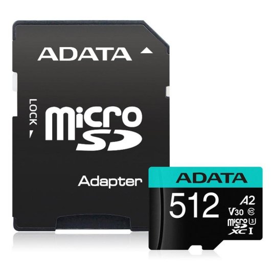 Scheda di memoria ADATA Premier Pro 512 GB MicroSDXC Classe 10 U3 V30