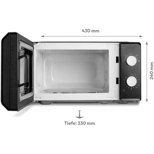 Mikrowelle Medion MD 11475 20 Liter 700W mit mechanischem Timer und Auftaufunktion