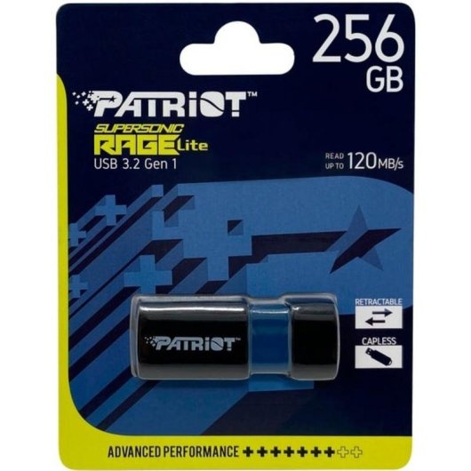 Unità flash Patriot Supersonic Rage Lite 256 GB USB-A 3.2 Gen 1 scorrevole