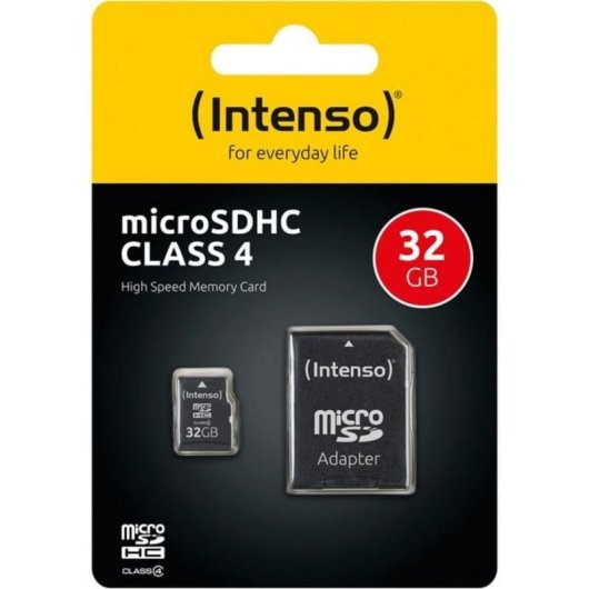 Tarjeta de memoria Intenso 3403480 MicroSDHC 32 GB Clase 4 resistente