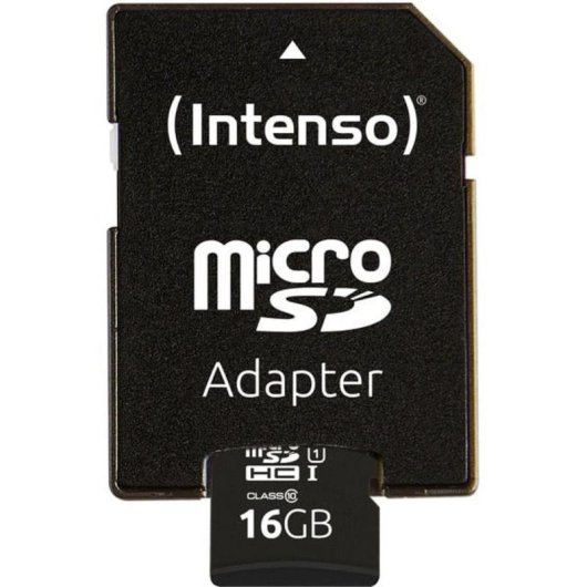 Tarjeta microSD Intenso 3424470 16 GB Clase 10 UHS-I U1 resistente