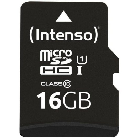Tarjeta microSD Intenso 3424470 16 GB Clase 10 UHS-I U1 resistente