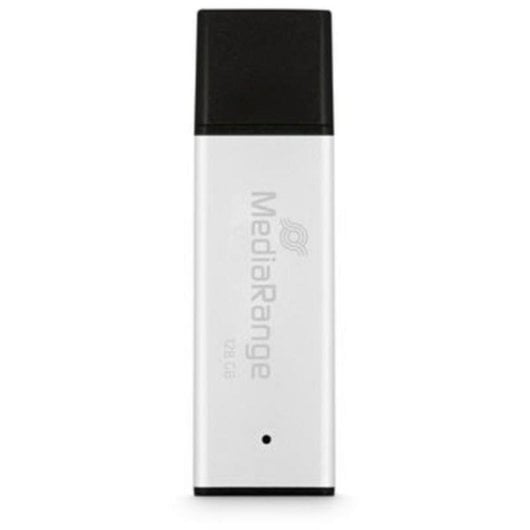 Unidad flash USB MediaRange MR1902 128 GB USB 3.2 Gen 1 negra y plata