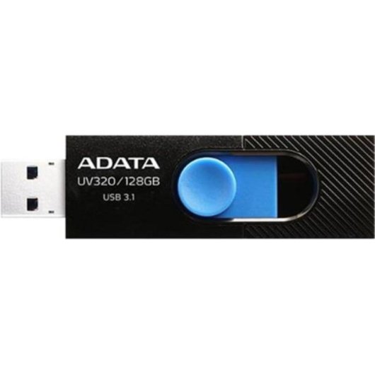Unidad flash USB ADATA UV320 128 GB USB tipo A 3.2 Gen 1 deslizante negro azul