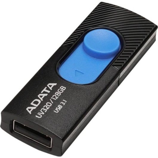 Unidad flash USB ADATA UV320 128 GB USB tipo A 3.2 Gen 1 deslizante negro azul