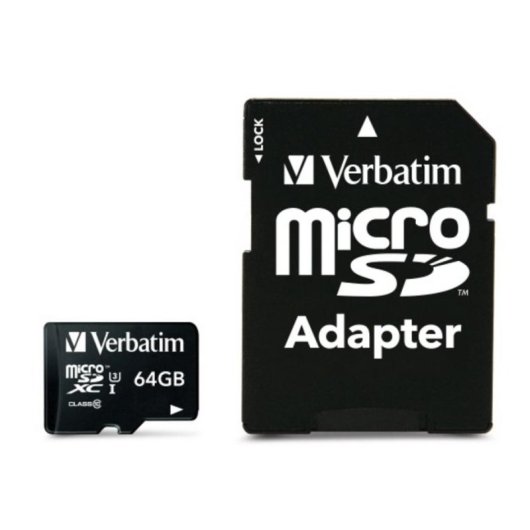 Tarjeta de memoria Verbatim Pro 64 GB microSDXC UHS Clase 10