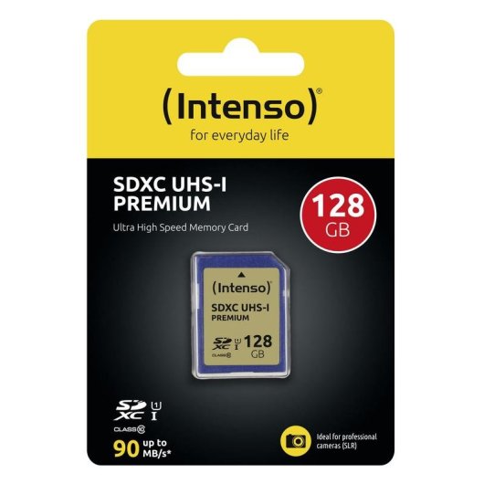 Tarjeta de memoria Intenso SDXC 128GB Clase 10 UHS-I U1 Azul