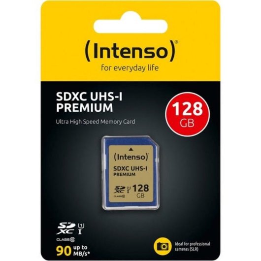 Tarjeta de memoria Intenso SDXC 128GB Clase 10 UHS-I U1 Azul