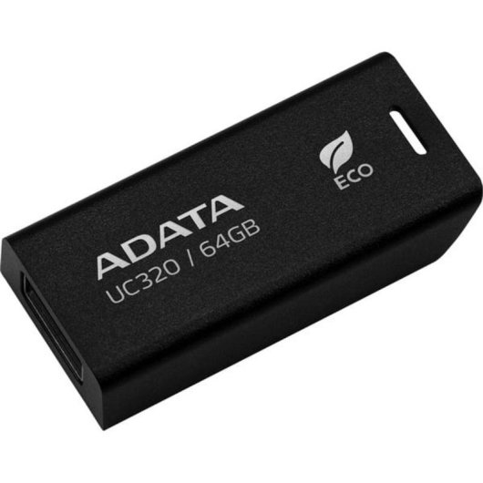 Pen USB ADATA UC320 64 GB USB-A 3.2 Gen 1 preto sem tampa