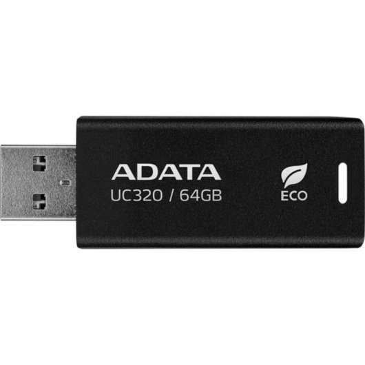 Pen USB ADATA UC320 64 GB USB-A 3.2 Gen 1 preto sem tampa