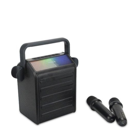 Altavoces Prixton Karaoke Party Star inalámbricos 30 W con micrófonos y LED