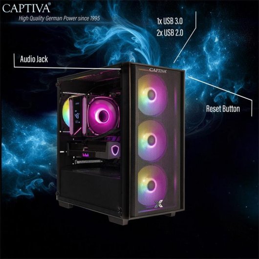 PC fisso CAPTIVA 102331 AMD Ryzen 7 5700X 32GB 1TB SSD RTX 5060 Ti FreeDOS