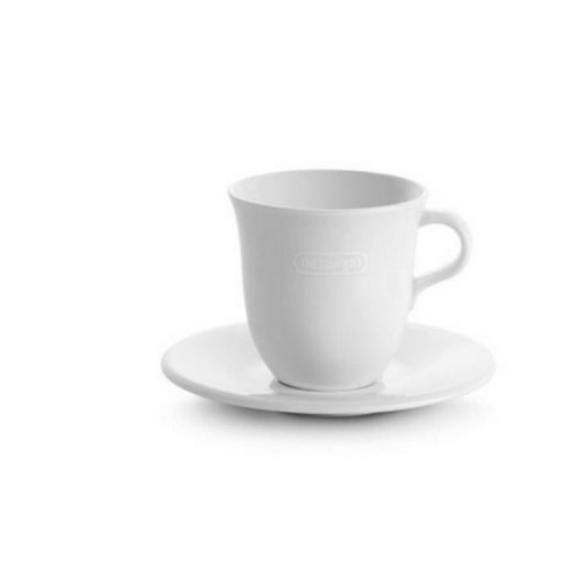 Tasse DeLonghi DLSC309 Set 2 tasses avec soucoupe porcelaine blanche