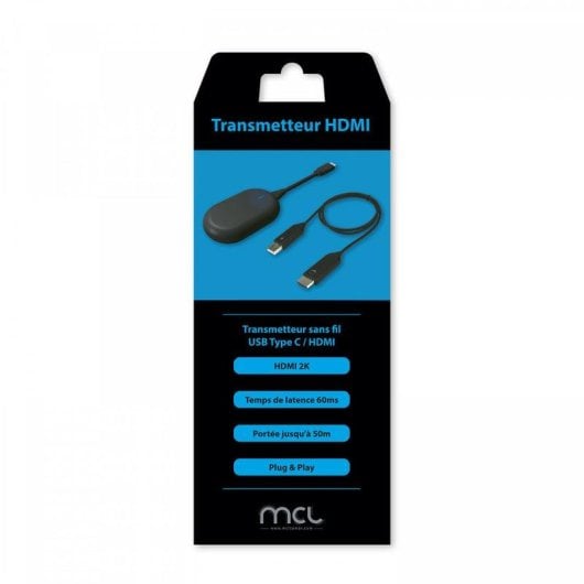 Transmisor Inalámbrico MCL VB3A99ALBU-C/HDMI Mochila Negro HDMI USB