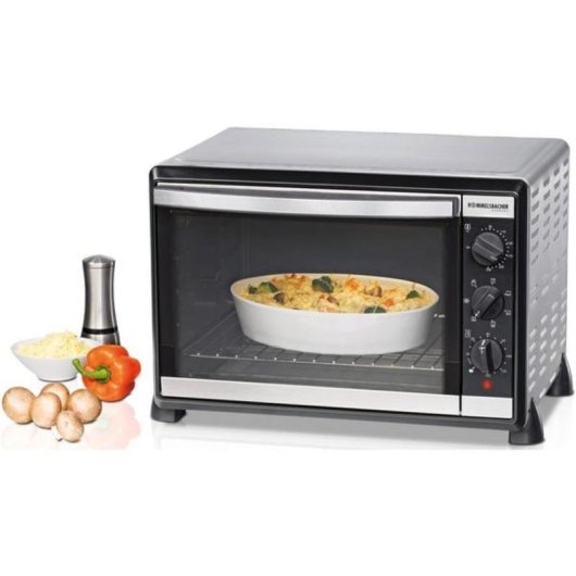 Minibackofen Rommelsbacher BG 1805/E Manuelle Reinigung 42L 54,5cm Grill Edelstahl/Schwarz