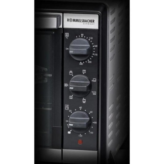 Minibackofen Rommelsbacher BG 1805/E Manuelle Reinigung 42L 54,5cm Grill Edelstahl/Schwarz