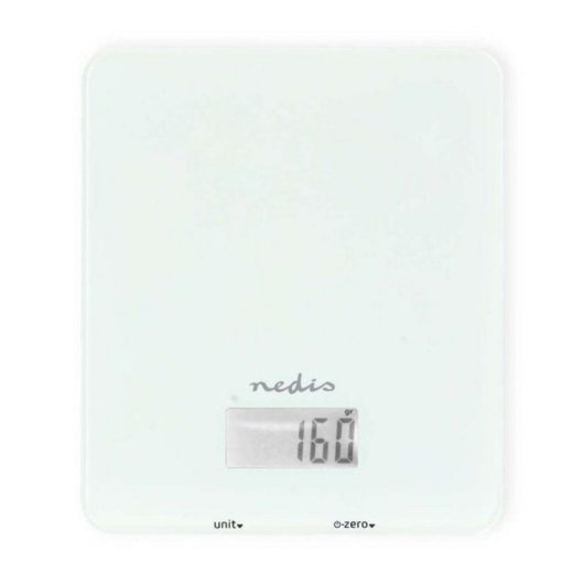 Báscula electrónica de cocina Nedis KASC800WTW 5 kg Blanco
