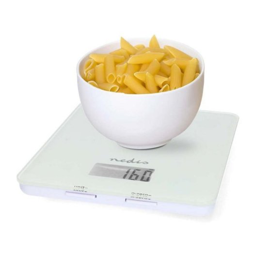 Báscula electrónica de cocina Nedis KASC800WTW 5 kg Blanco