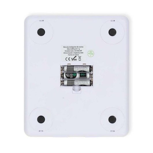 Báscula electrónica de cocina Nedis KASC800WTW 5 kg Blanco