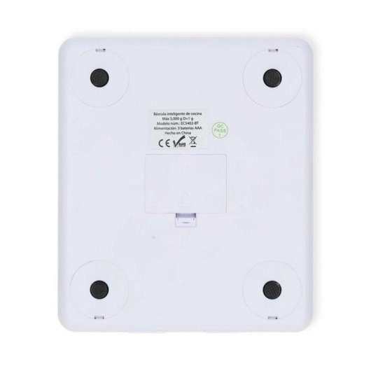 Báscula electrónica de cocina Nedis KASC800WTW 5 kg Blanco