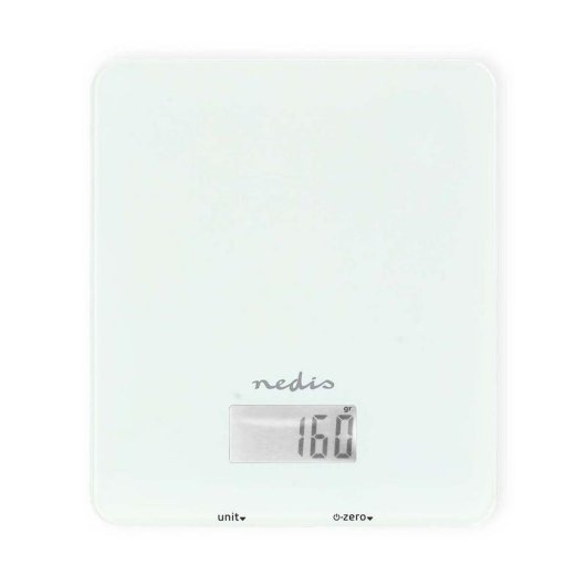 Báscula electrónica de cocina Nedis KASC800WTW 5 kg Blanco