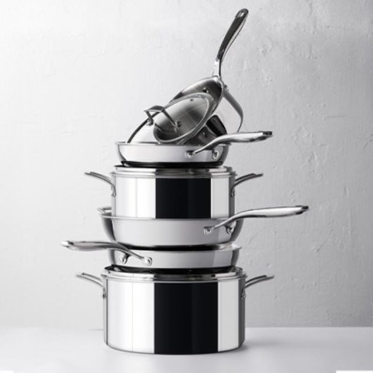 Sartén para wok Lacor TriChef 28 cm aço inoxidável alumínio
