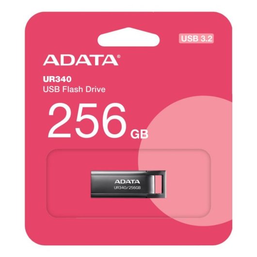 Chiavetta USB ADATA UR340 256 GB USB-A 3.2 Gen 1 nera senza cappuccio