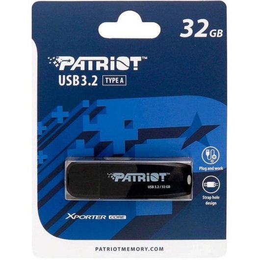 Unità flash Patriot Xporter Core 32 GB USB-A 3.2 Gen 1 nera