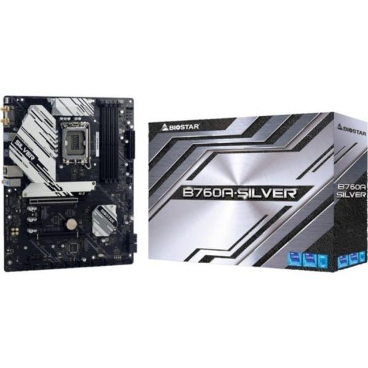 Carte mère Biostar B760A-SILVER Intel B760 LGA1700 DDR5 ATX 2.5GbE RGB TPM