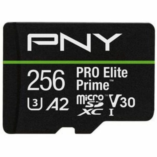 Carte microSD PNY PRO Elite Prime 256 Go Classe 10 UHS-I U3 V30 A2