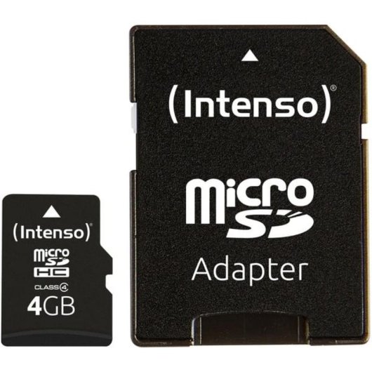 Carte mémoire Intenso 3403450 MicroSDHC 4 Go Classe 4 résistante