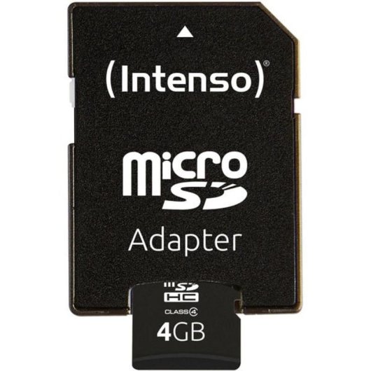 Carte mémoire Intenso 3403450 MicroSDHC 4 Go Classe 4 résistante