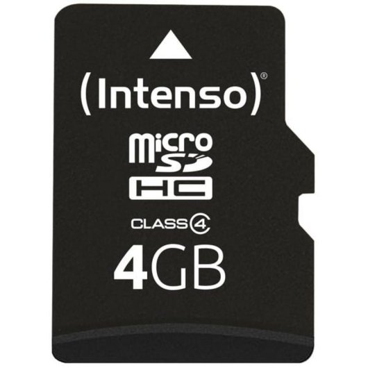 Carte mémoire Intenso 3403450 MicroSDHC 4 Go Classe 4 résistante