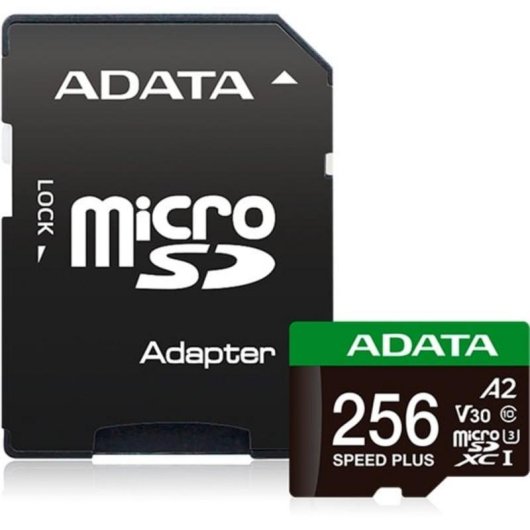 Tarjeta microSDXC ADATA Speed Plus 256 GB UHS-I U3 A2 V30 Clase 10
