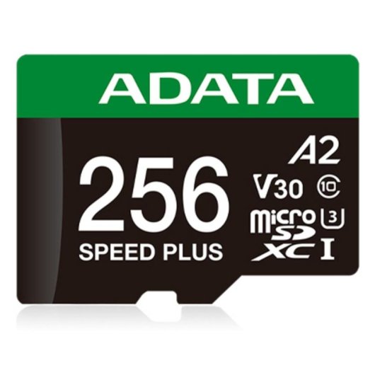 Tarjeta microSDXC ADATA Speed Plus 256 GB UHS-I U3 A2 V30 Clase 10
