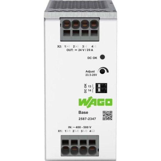 Fuente de alimentación Wago 2587-2347 480W 24V 20A IP20 para interior
