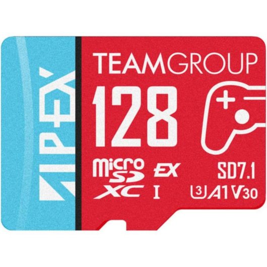 Tarjeta microSDXC Team Group APEX SD7.1 128 GB alta velocidad