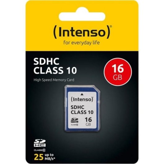 Tarjeta de memoria Intenso 3411470 16 GB SDHC Clase 10 Resistente
